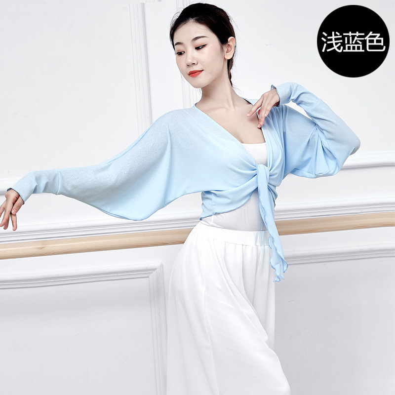 Picture of Modern Dance Practice Clothes Top Classical Jazz Belly Ballet Blouse Teacher Art Test Lace-up Body Dress Female
