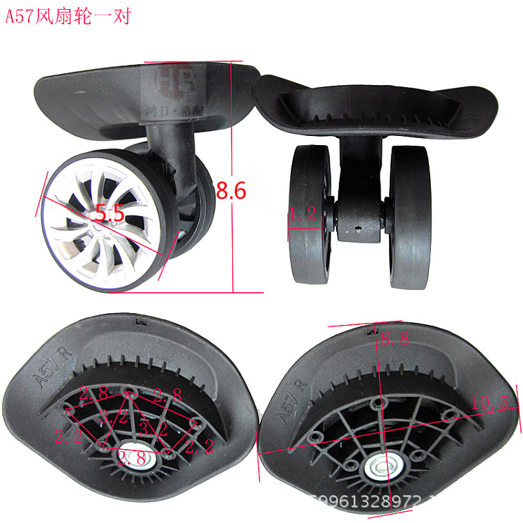 Picture of A generation of all kinds of luggage case wheel accessories luggage accessories universal wheel luggage suitcase wheel accessories