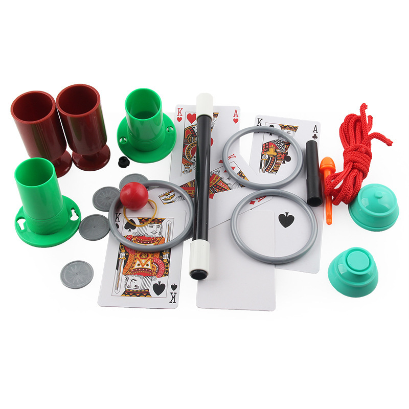 Picture of Cross-border Amazon New Strange Close-up Stage Props Children's Magic Toys Multiplayer Coin Dice Table Game suit