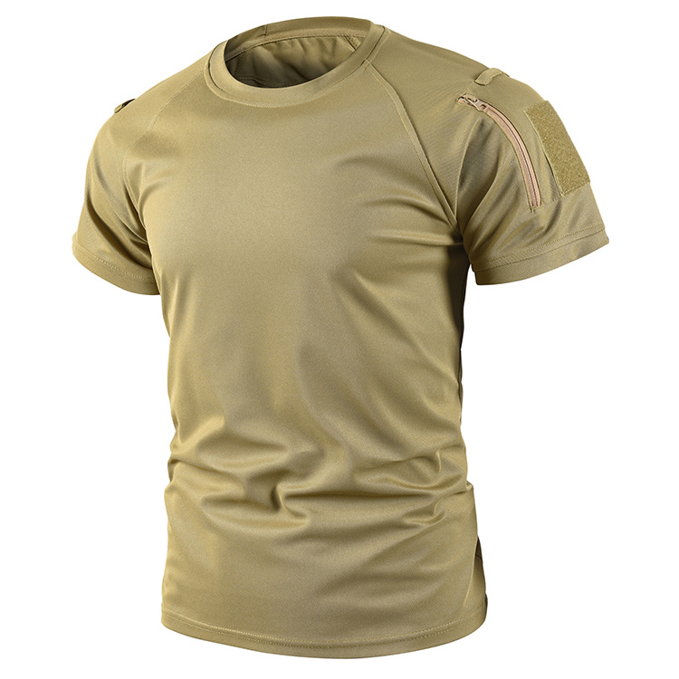 Special Forces T-Shirt Men's Round Neck Army Fan Top Clothes Short Sleeve Summer Half Sleeve Tactical Outdoor Camouflage Army Green
