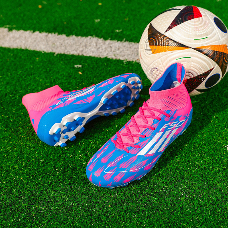 Cross-Border World Cup High-Top Football Shoes for Men, Teenagers, Students, Women, Tf Broken Nails, Ag Long Nails, Game Training Sneakers
