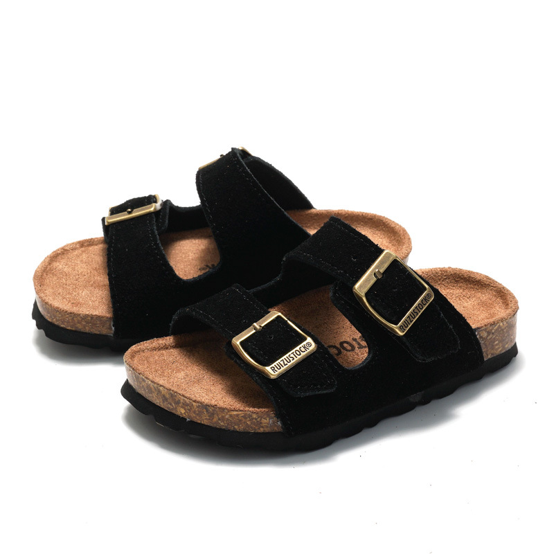 Picture of RUIZUSTOCK Spring New Arrival Children's Frosted Cork Slippers Boy's Beach Shoes Girl's Student's Sandals Breathable