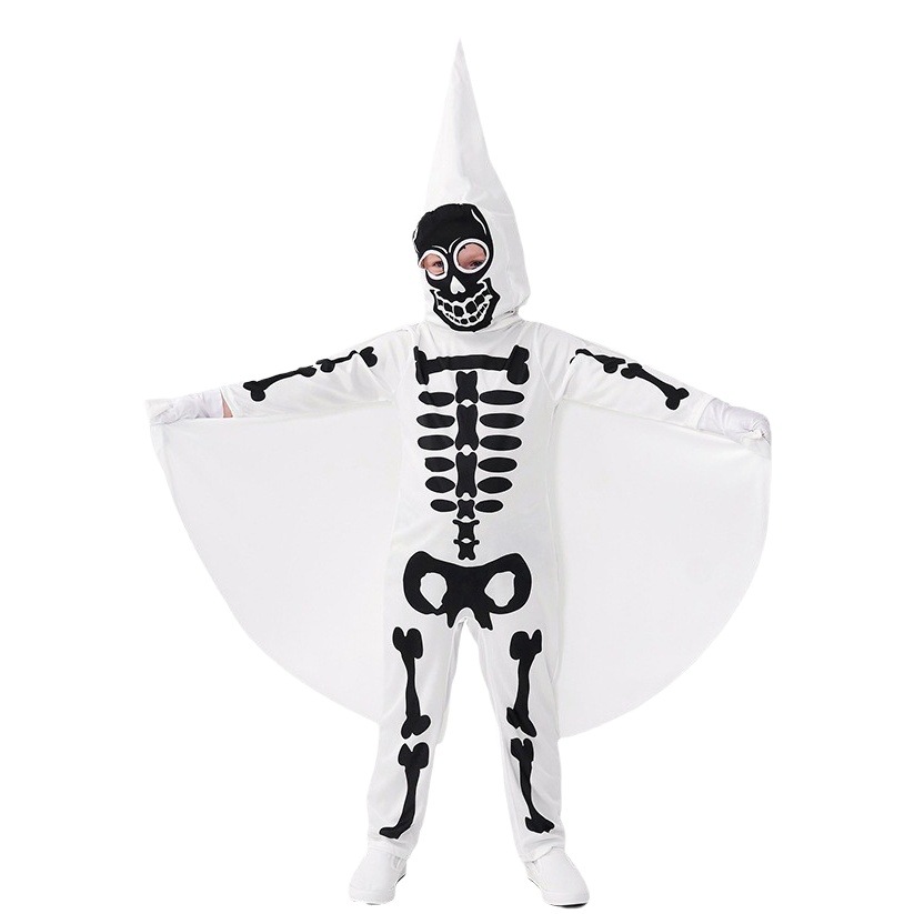 Halloween costume cross-border foreign trade children's performance skull cosplay costume bone ghost party costume
