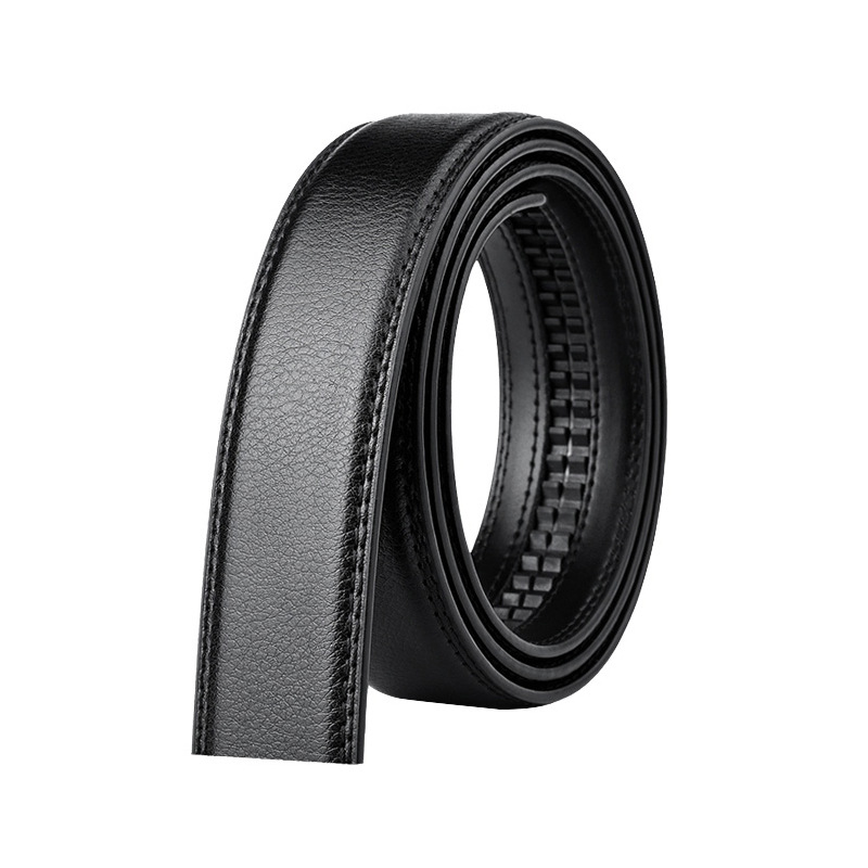 Picture of Men's belt with automatic buckle headless belt body imitation leather scratch-resistant automatic buckle belt 3.6CM wide manufacturer batch