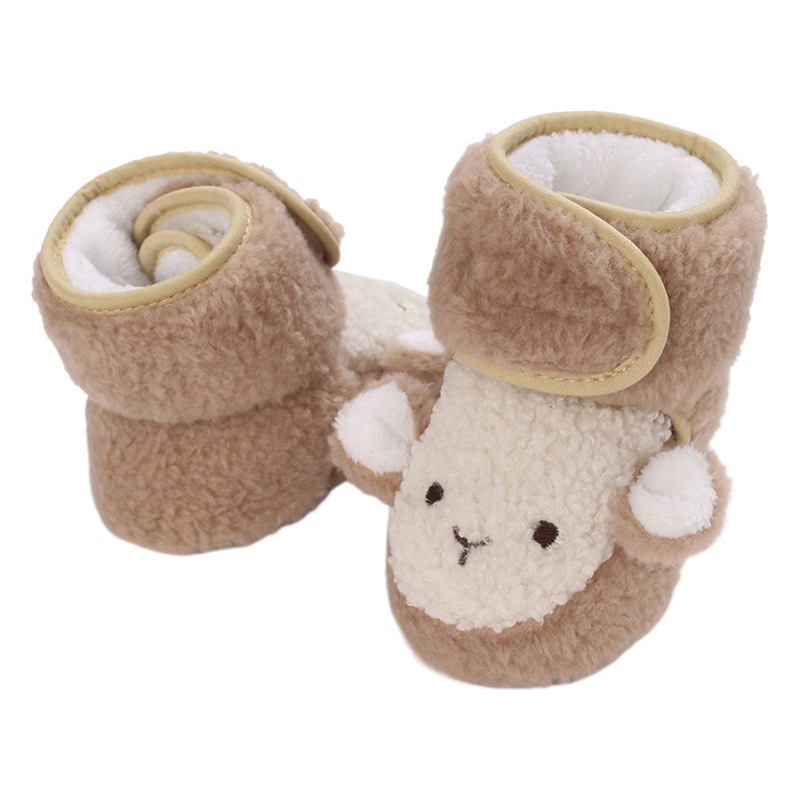 Baby shoes 0-1 years old winter 6-12 months old male baby soft bottom non-slip toddler shoes