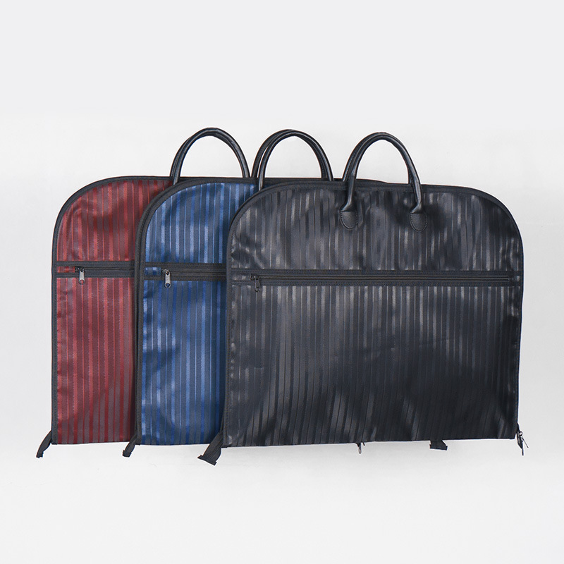 Picture of High-end nylon Oxford cloth suit bag portable handle travel storage bag zipper non-woven suit dustproof bag