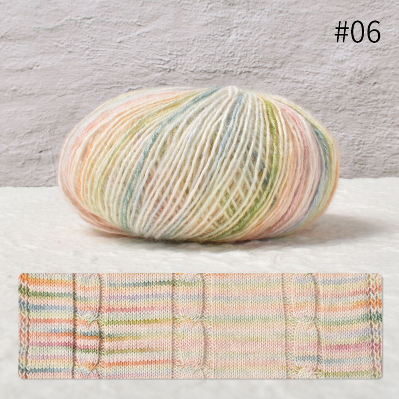 Picture of Zhongchuang textile segment dyed soft skin spray cotton thread 50g hand-woven diy suspender skirt sweater fine wool group wholesale