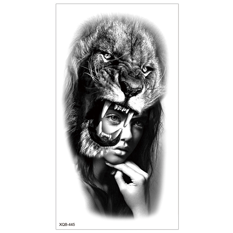Picture of New Half Arm Tattoo Stickers Cross-border Amazon Hot Selling Set Dark European and American Realistic Waterproof Tattoo Stickers Wholesale