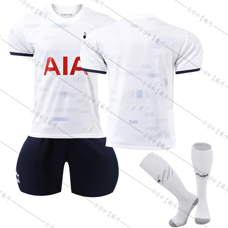 Picture of 2324 Tottenham Hotspur Home No.10 Kane Football Uniform 7 Sun Xingu 17 Romero 9 Richarlison Jersey Socks Suit