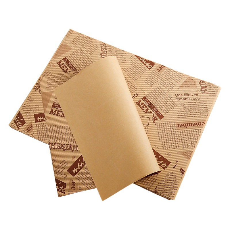 Spot supply cake roll greasproof paper film pastry tray baking packaging plate paper hamburger paper