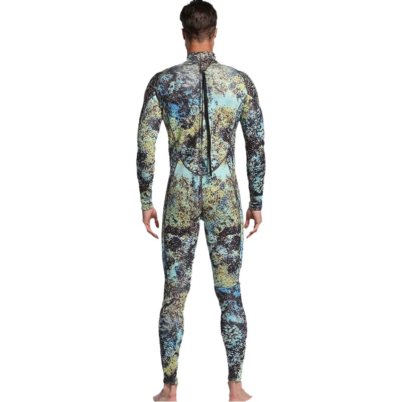 3mm One-Piece Thermal Camouflage Equipment Wetsuit Surfing Hunting Fishing Suit Sun Protection Wetsuit Diving Wetsuit Jellyfish Suit