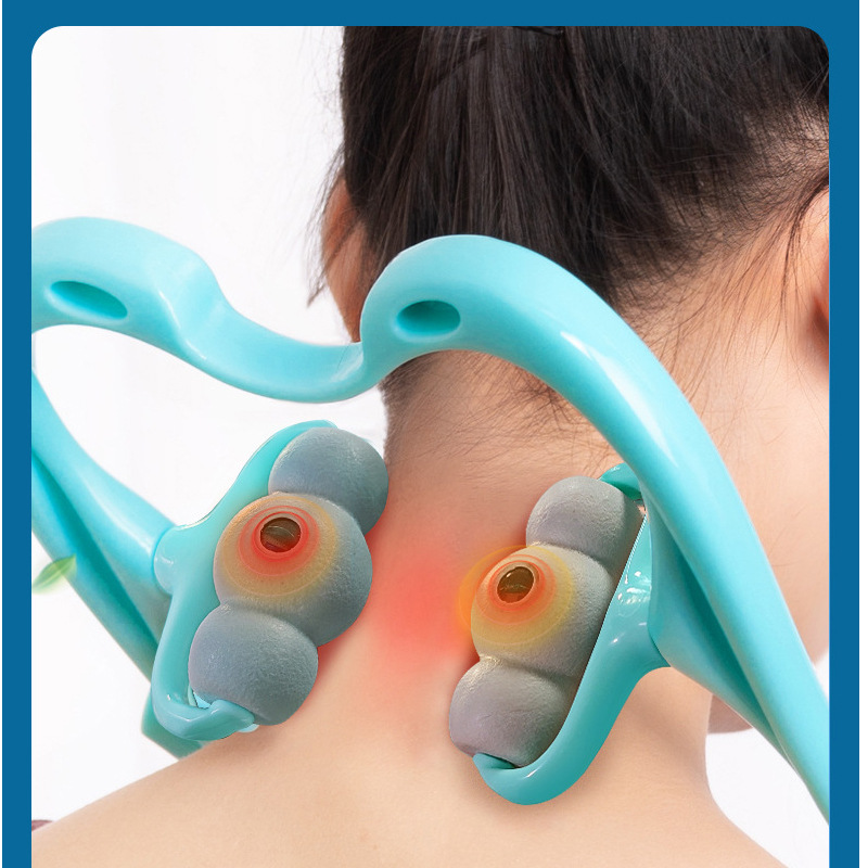 Multifunctional manual cervical vertebra massager clip neck neck neck clip press shoulder neck waist kneading home massage instrument