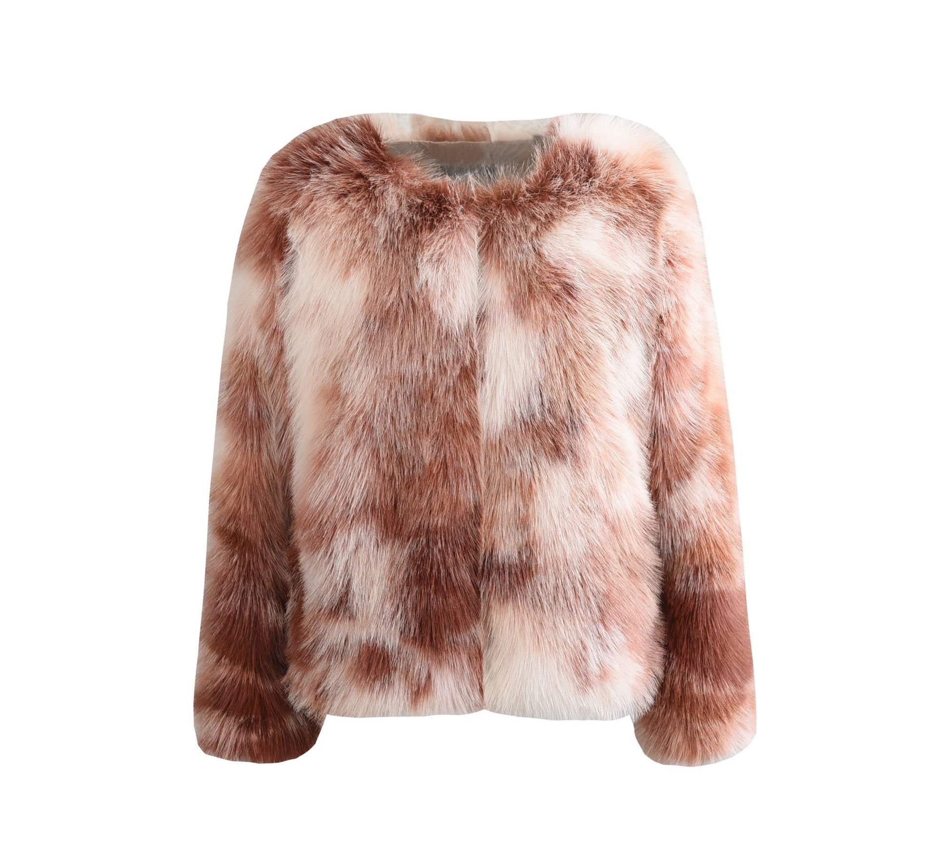 Picture of Autumn and Winter New Toca Crewneck Coat Imitation Fur Coat Young Coat Short Imitation Fur Coat