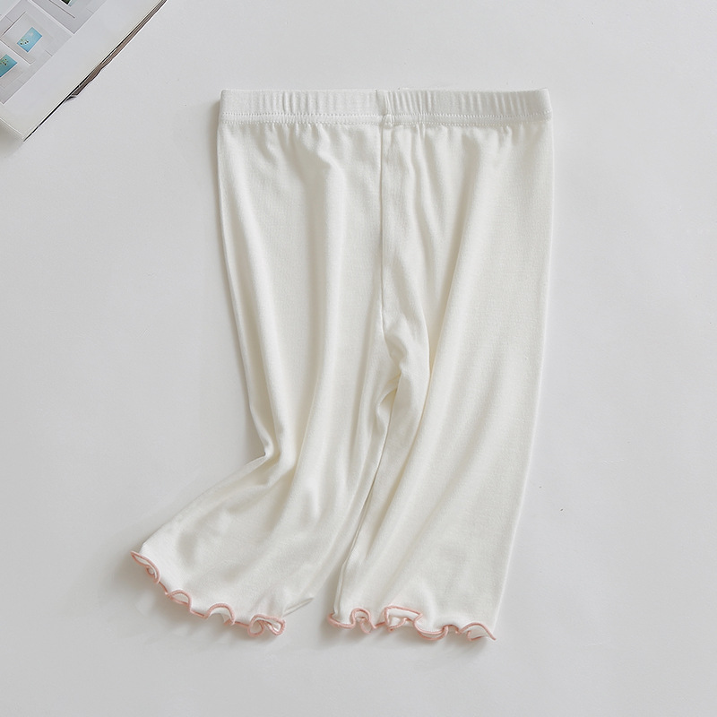Picture of Girls' Five-Point Pants 2024 Summer New Thin Modal Leggings Kidsren's Pants Baby Mid-Pants Shorts