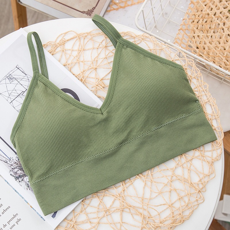 Picture of Live online popular big U back wrapped chest spring and summer seamless strap without steel ring anti-exposure Sports plus size tube top