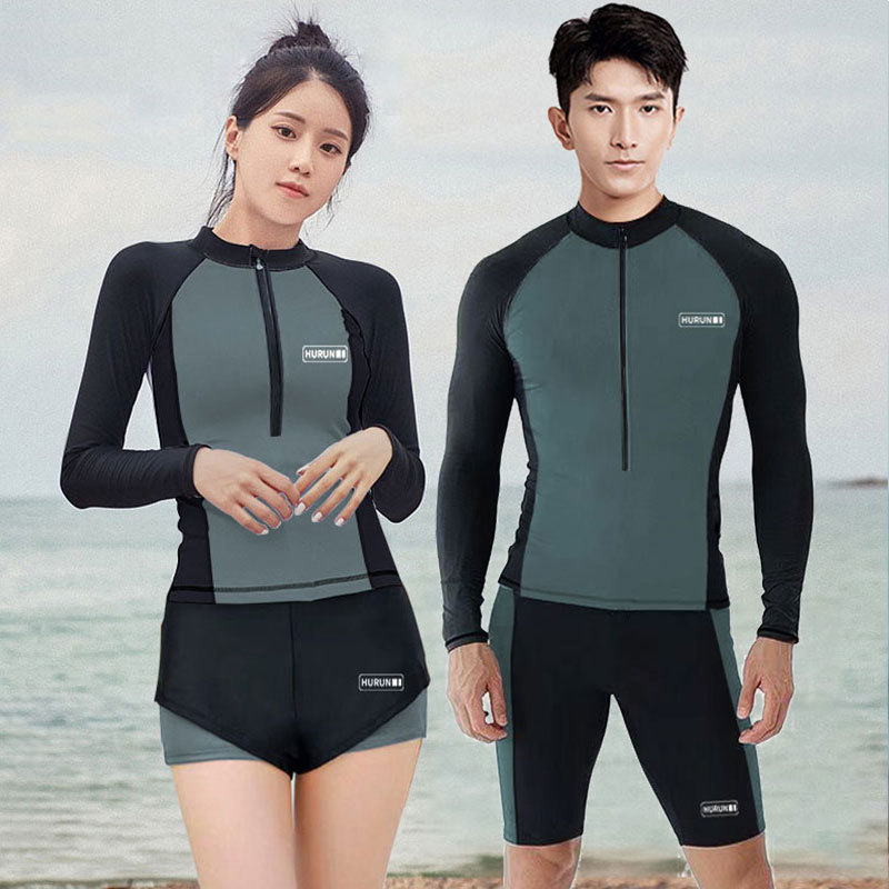 Long Sleeve Trousers Swimwear Women Slim Belly Covering Conservative Couple Seaside Diving 2022 New Hot Spring Swimwear