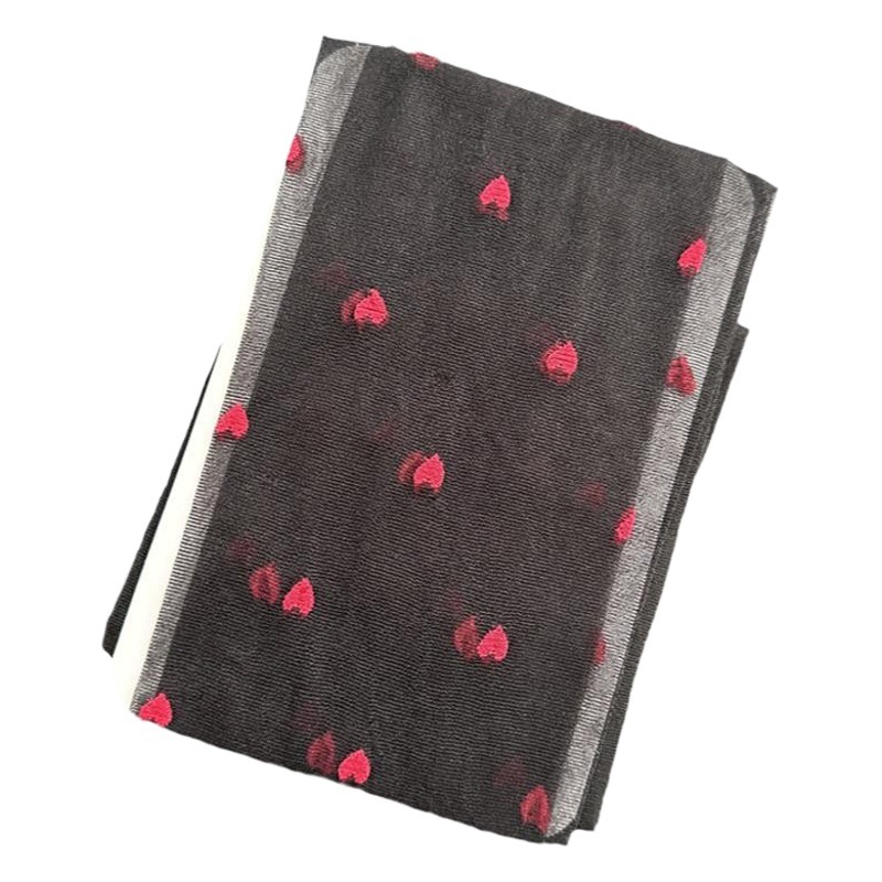 Red Little Heart Stockings Sexy Sexy Black Silk Polka Dot Pantyhose Anti-Snatch Summer Ultra-Thin Purple Bottoming Socks