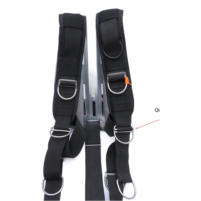 Technical diving back fly side hanging jacket double gear quick adjust stainless steel D ringD buckle D ring