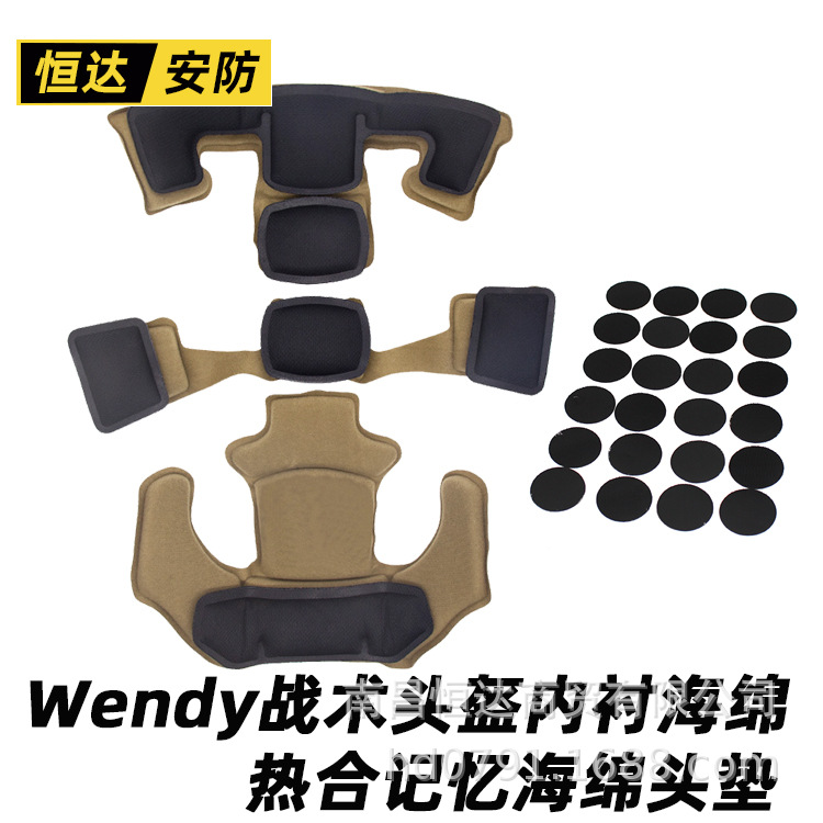 Wendy's Helmet Lining Memory Foam Shock Absorbing Cushion Head Pad EX Head Pad CS Tactical Helmet Modification Accessories