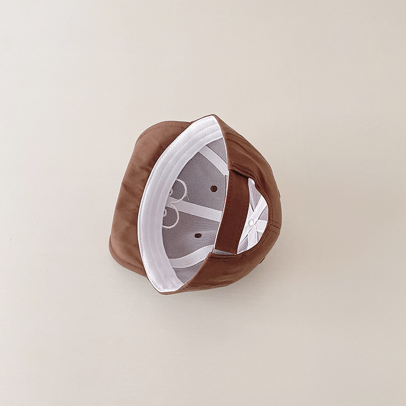 Picture of Baby Hat Spring and Autumn Cotton Big M Cap Children's Cute Super Cute Baseball Cap Baby Warm Soft Brim Cap