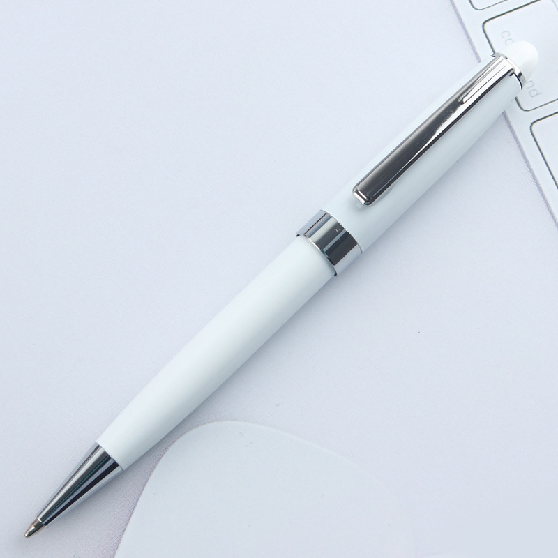 Picture of Advertising Gift Metal Ballpoint Pen Printing LOGO Rotating Ballpoint Pen Business Customized Neutral Metal Pen Wholesale