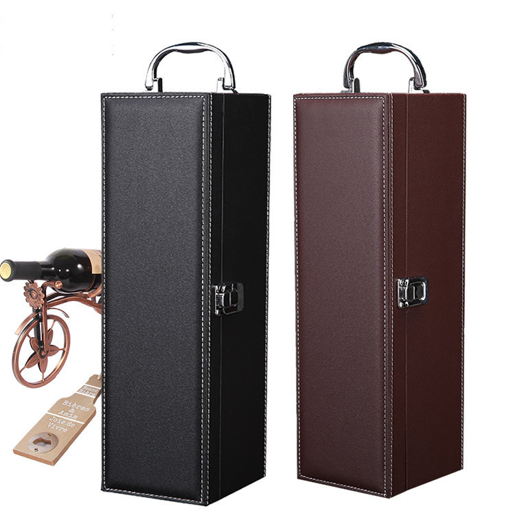 Picture of In-Stock Wine Packaging Box, Red Wine Box, Gift Box, Single Red Wine Box, Leather Box, Imported Red Wine Box, Single Piece