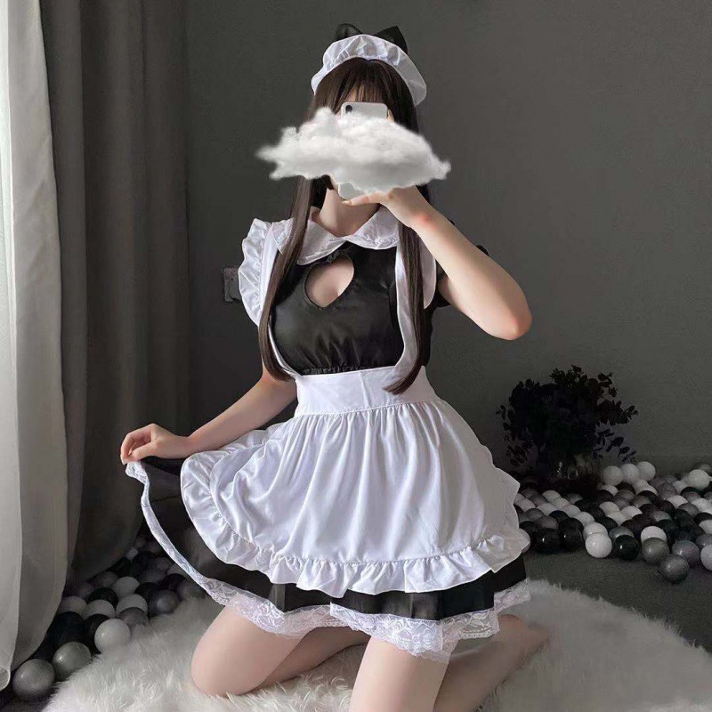 Sweet Pure Desire Maid Outfit Sexy Lingerie Cos Cosplay Temptation Lace Sexy Love Cat Maid Outfit