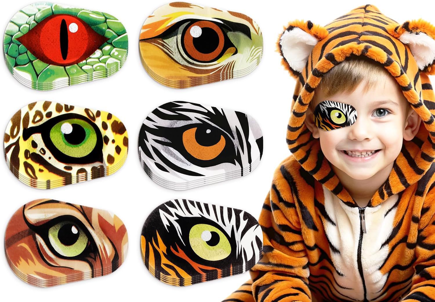Picture of Amblyopia shading eye patch full cover children strabismus correction training single-eye shielding single-eye mask glasses mask eye patch