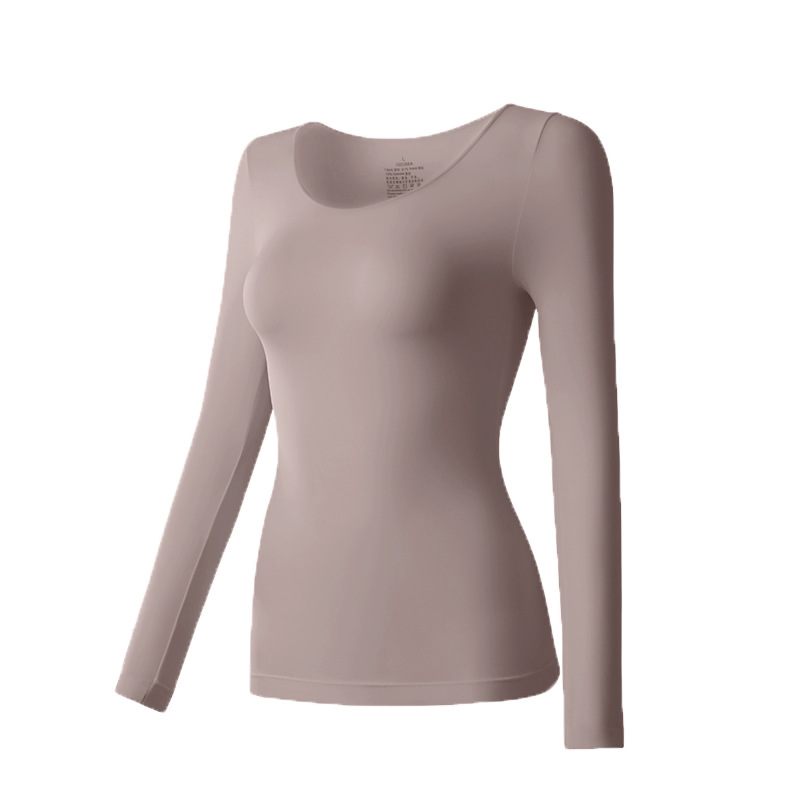 Picture of Hyaluronic acid skin care clothing ultra-thin 3 seconds quick-heating thermal underwear suit Seamless Seamless bottoming shirt high elastic mask clothing
