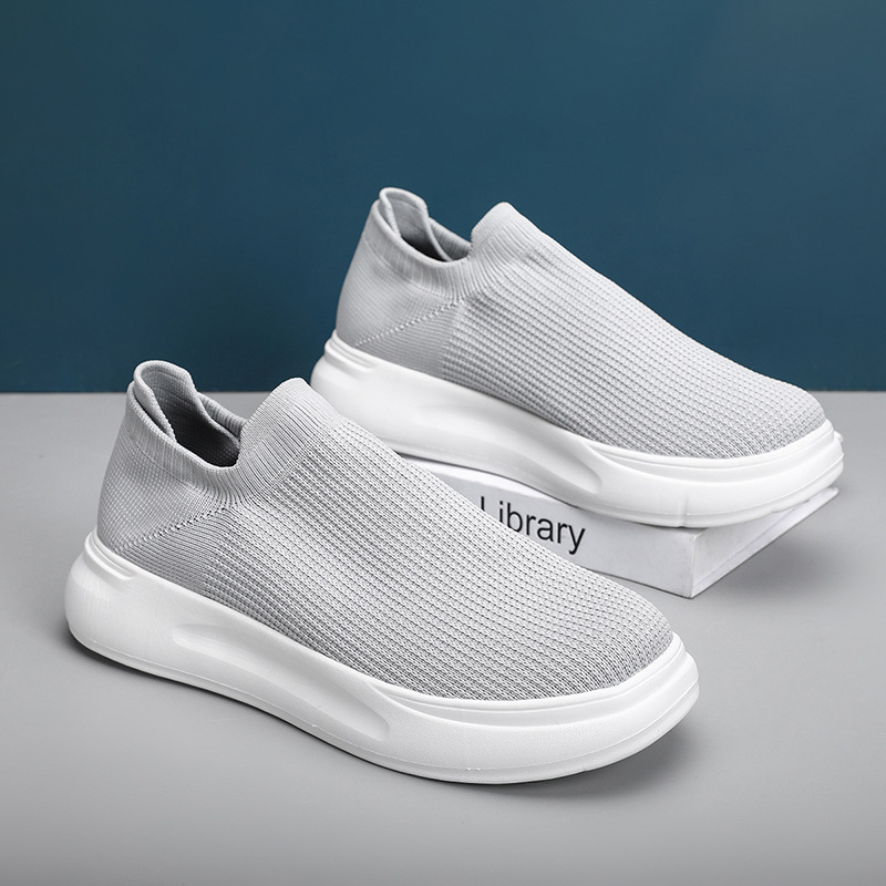 2022 Spring Mesh Casual Shoes for Men and Women in stock Round-toe Low-top Viscose Shoes Fly-woven sneaker Plate Shoes