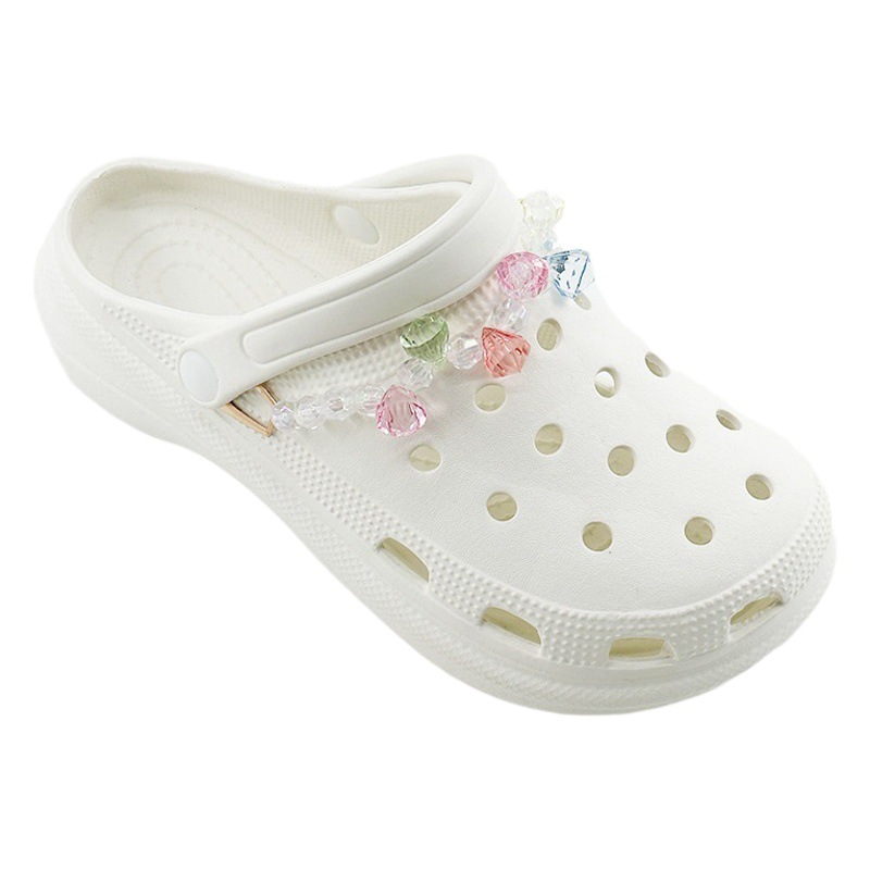 Hole Shoes DIY Accessories Pearl Chain Joker High Quality Removable Shoe Flower Accessories Upper Decorative Shoe Buckle Wholesale
