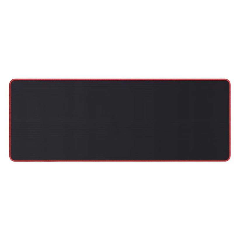 Hot sale cross-border foreign trade large thickened mouse pad office e-sports game all black red lock edge computer desk mat