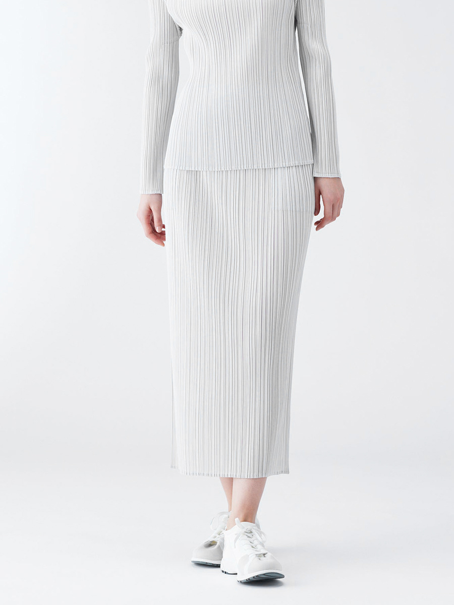 Miyake Skirt Sheath Slim-fit Spring and Summer 2025 Stylish Simple All-match Skirt