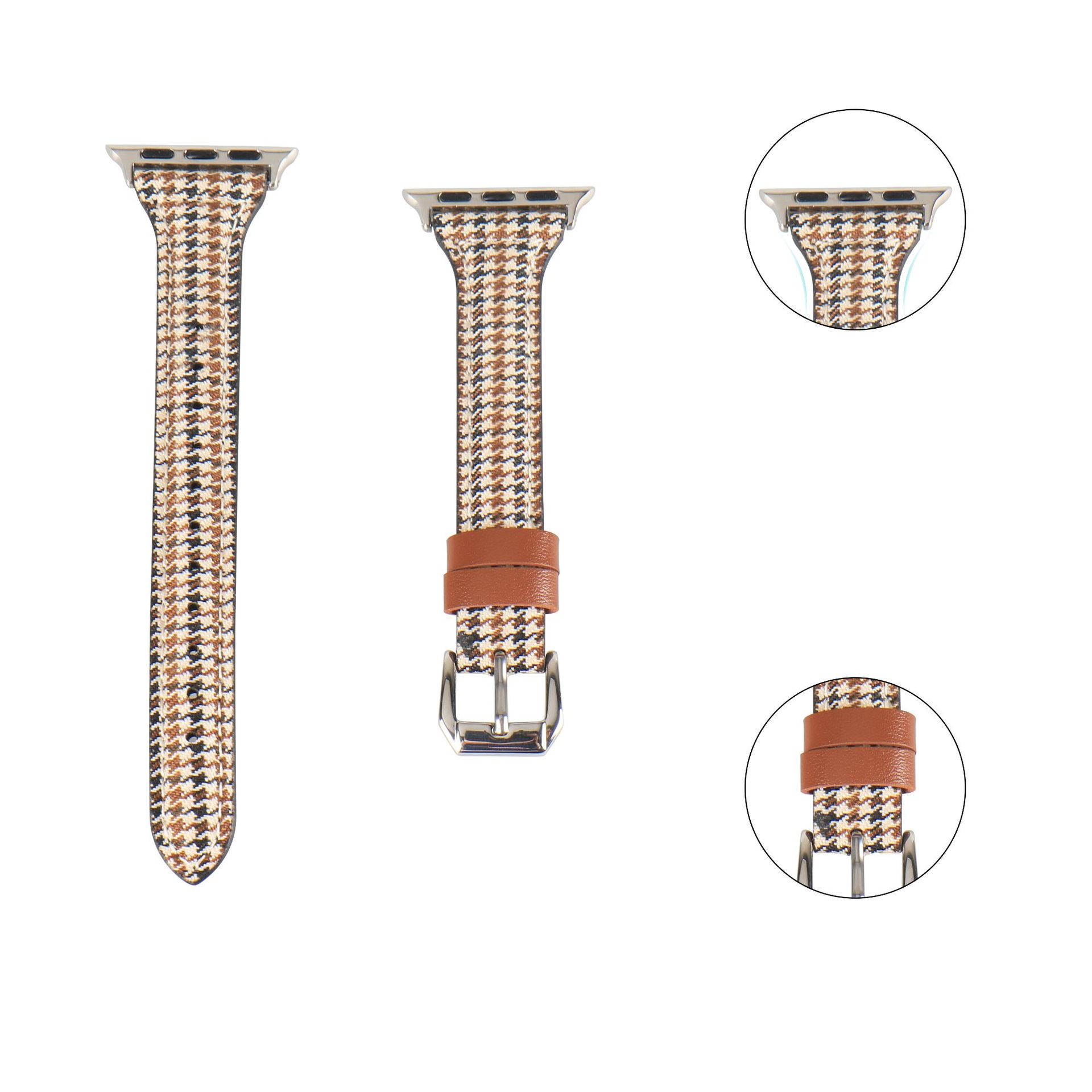 Picture of Suitable for Apple Watch Strap Leather Small Waist appleiwatchs1098765ultra Thin Strap Autumn and Winter