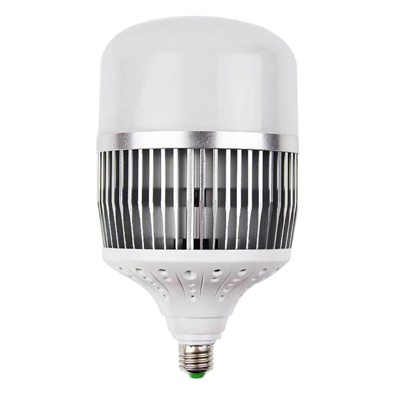 Fin bulb lamp E27 high-power thousand-foot silver factory lamp E40 screw workshop lamp 100W 150Wled bulb