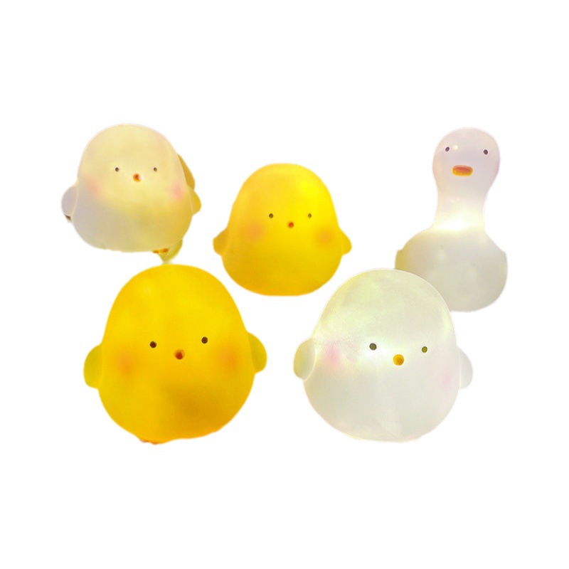 Creative Cute Chicken Night Light Children's Bedroom Eye Protection Lamp Cartoon Decorative Night Light Stall Wholesale Explosions