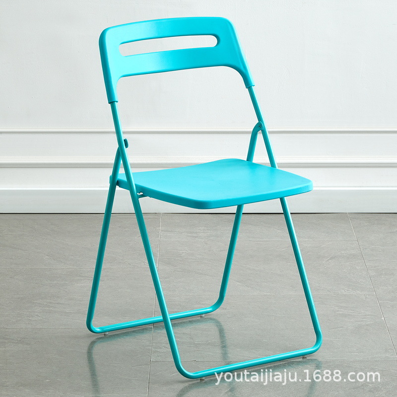 Picture of Folding chair back chair household dining chair portable chair plastic dining chair training chair conference chair staff chair