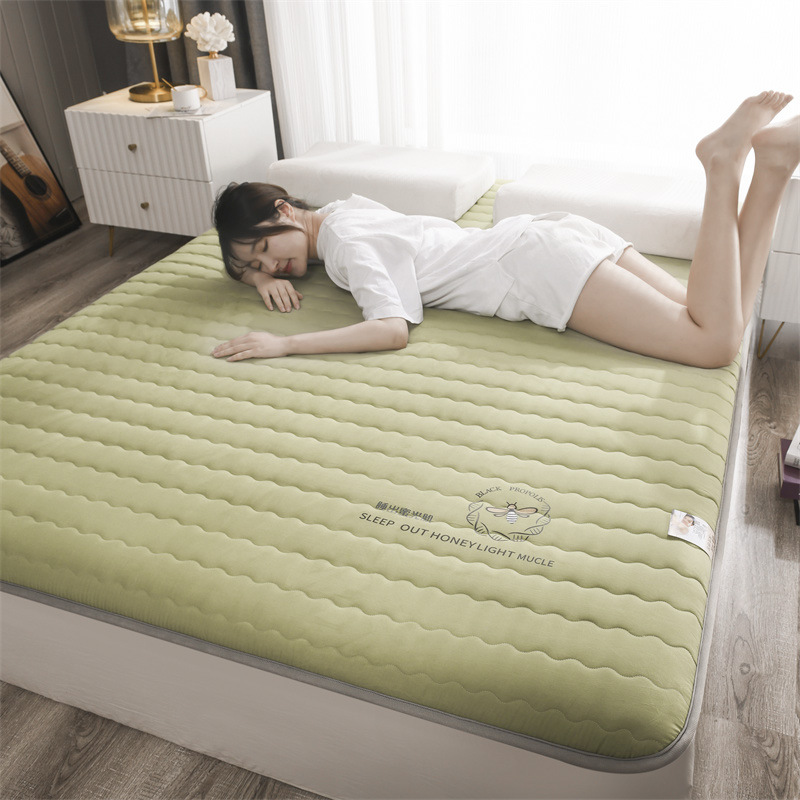 Picture of Soybean fiber mattress foldable home bed & breakfast tatami floor sleeping mat single double rental soft mattress wholesale