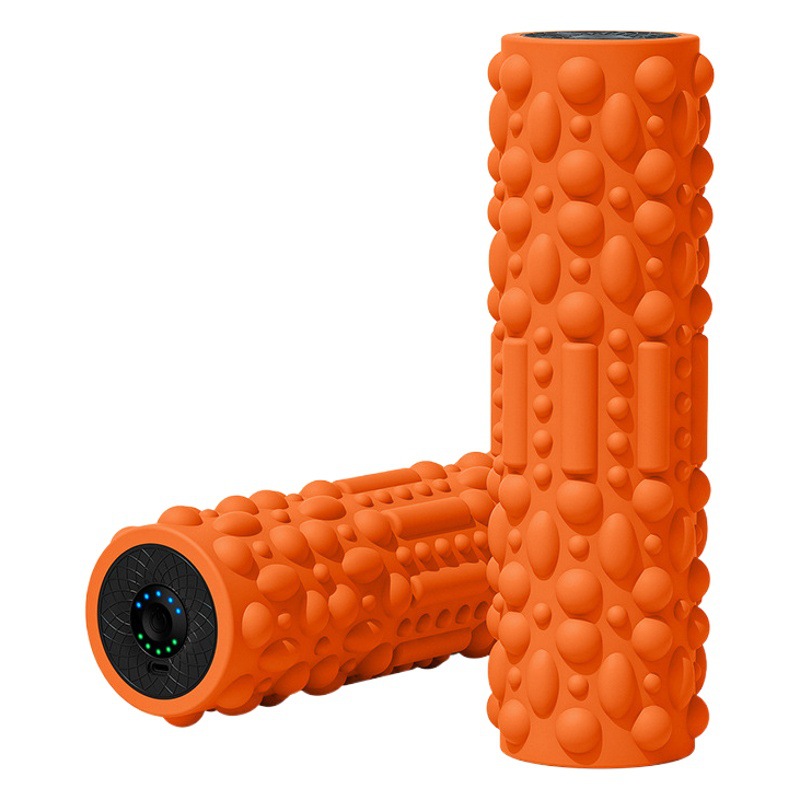 New electric foam shaft popular electric yoga column muscle relaxing device leg vibration Roller massage stick