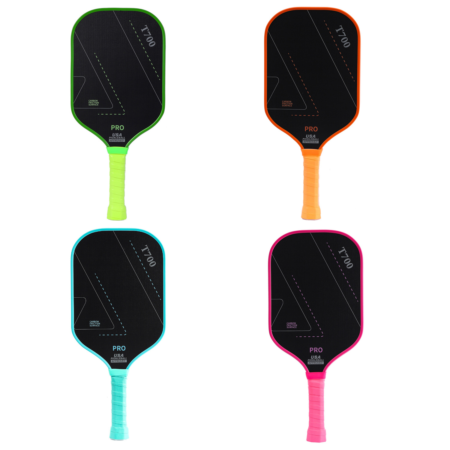 Toray T700 Carbon Fiber Peak Racket Cloth Friction 16mm Race Training Racket Carbon Fiber