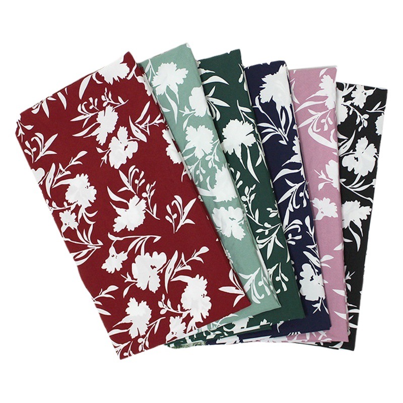 100D Woven Polyester Four-Way Stretch Fabric Printed Large Floral Micro-Elastic Skirt Shirt Dress Four-Way Stretch Fabric