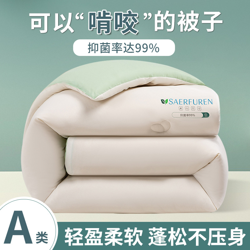 Class A Maternal and Infant Grade Raw Cotton Soybean Quilt Summer Quilt Student Dormitory Spring and Autumn Quilt Winter Quilt Gift Quilt Core Summer Cool Quilt