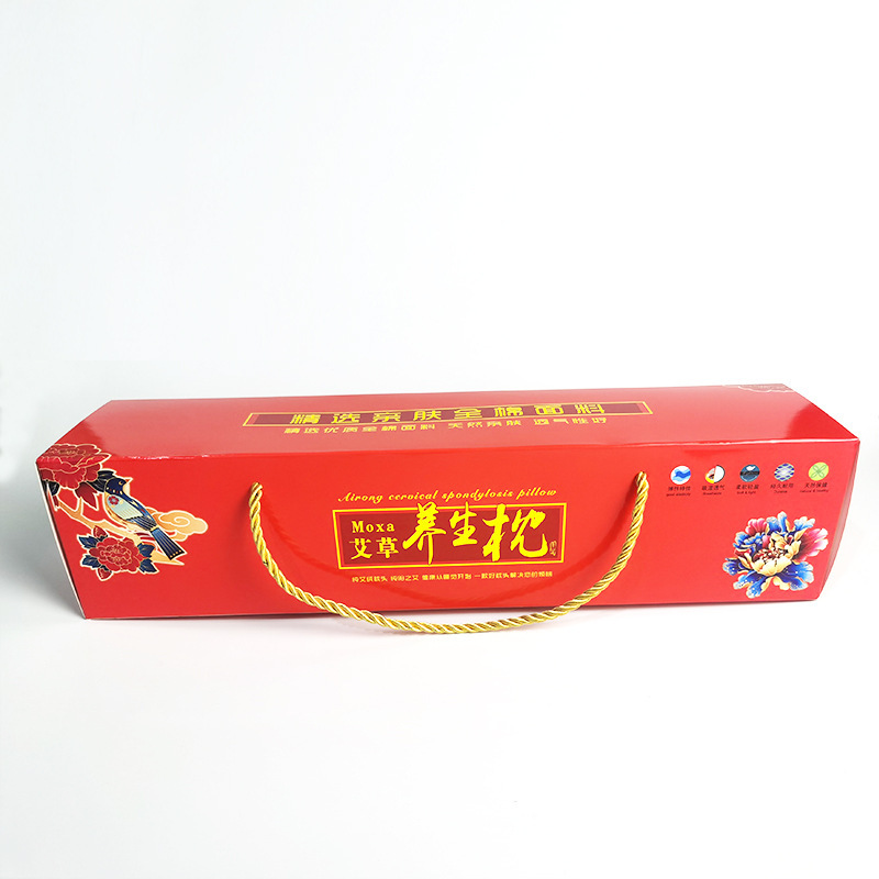 Picture of wormwood cervical pillow pure wormwood neck protection wormwood pillow wholesale moxibustion pillow gift box cylindrical sleeping home pillow wholesale