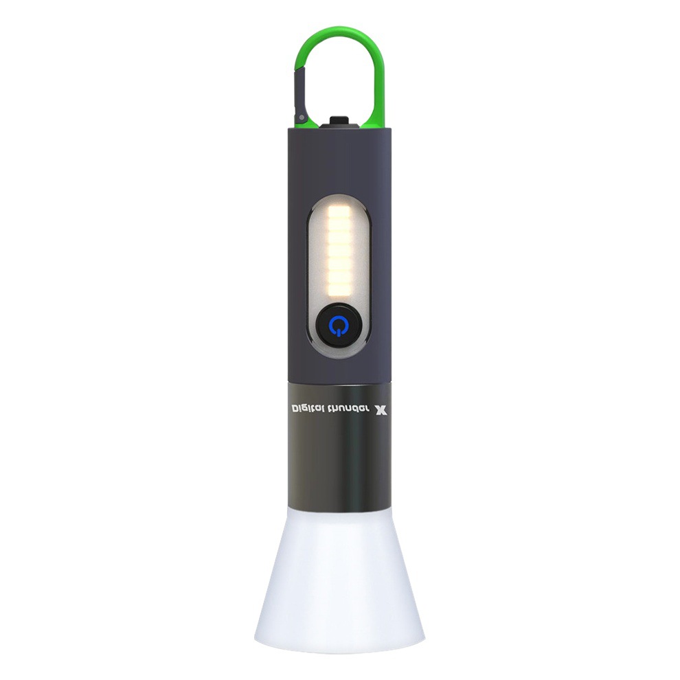New Outdoor White Laser Flashlight Multi-Functional Mountaineering Hook Camping Lampshade Side Light Strong Light Little Monkey Flashlight