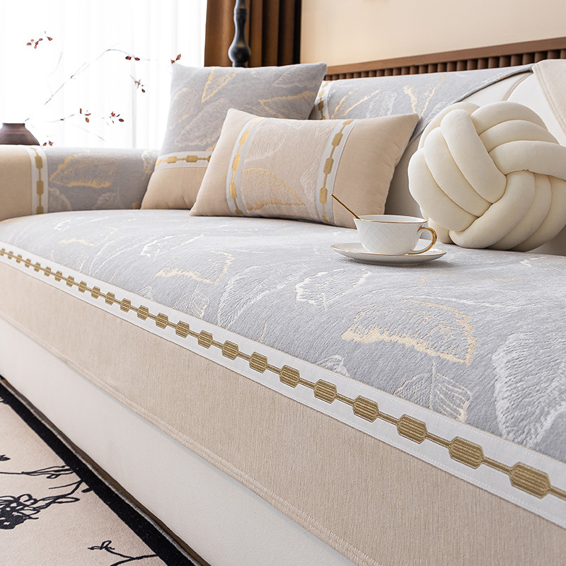 Chenille Sofa Cushion Four Seasons Universal 2025 New Entry Luxury High Sense Cushion Non-slip Leather Sofa Cover Cover Cloth