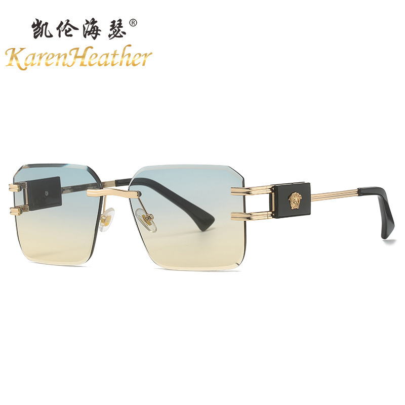 Picture of New fashion head sunglasses 3025 European and American personality sunglasses men and women cross-border all-match rimless sunglasses
