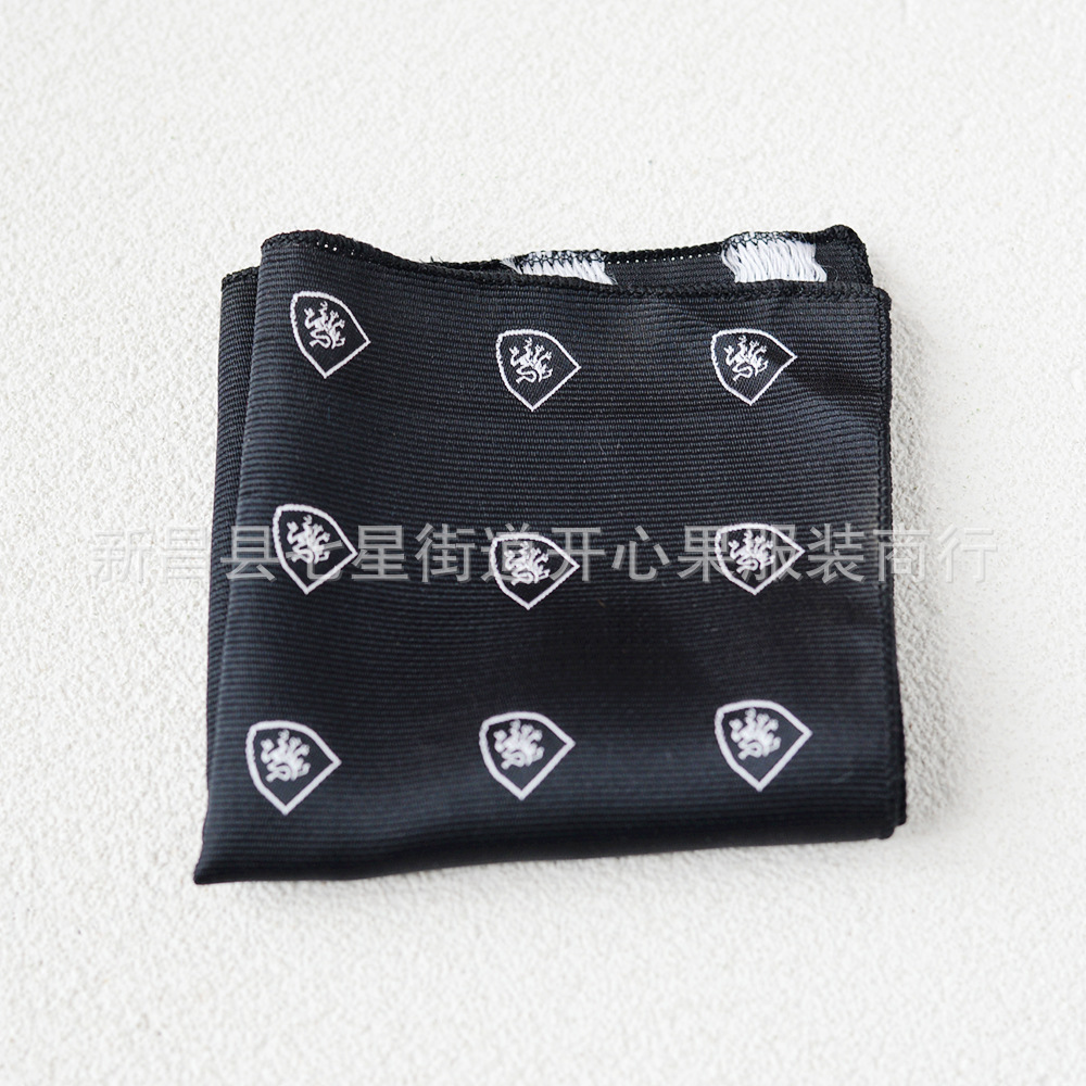 Picture of Men's suit small square scarf factory wholesale fashion polyester fashion accessories vintage embroidery pattern pocket towel men's clothing