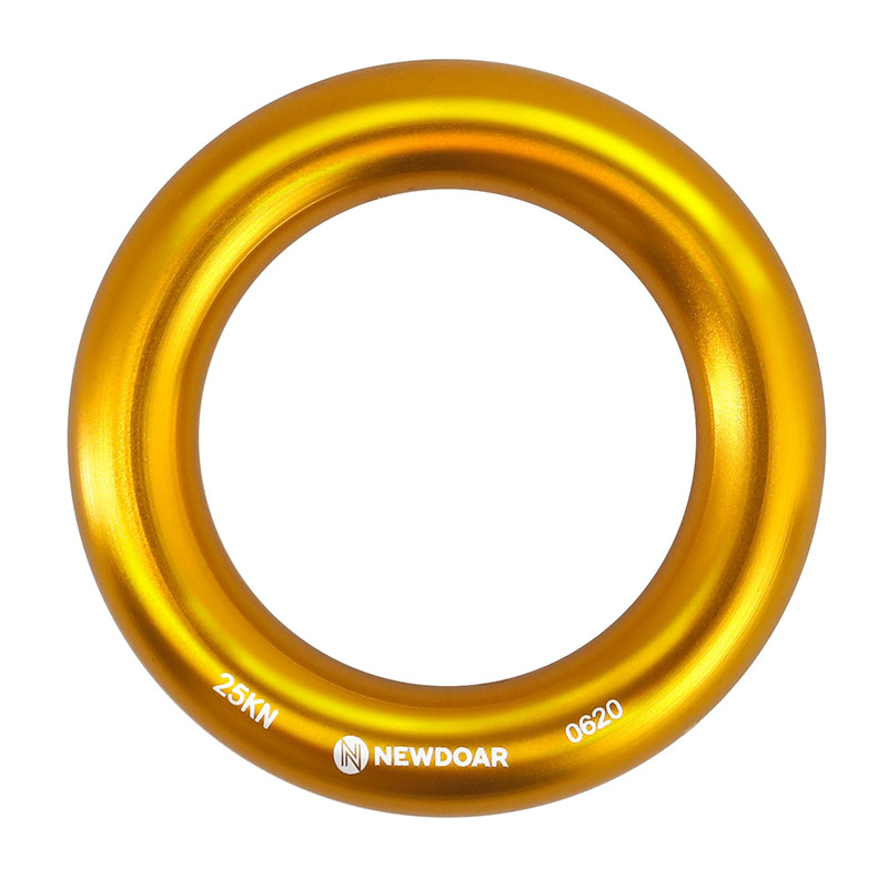 Picture of Q & C outdoor mountaineering climbing multi-functional aluminum alloy ring climbing flat belt ring belt connecting ring bearing 22KN