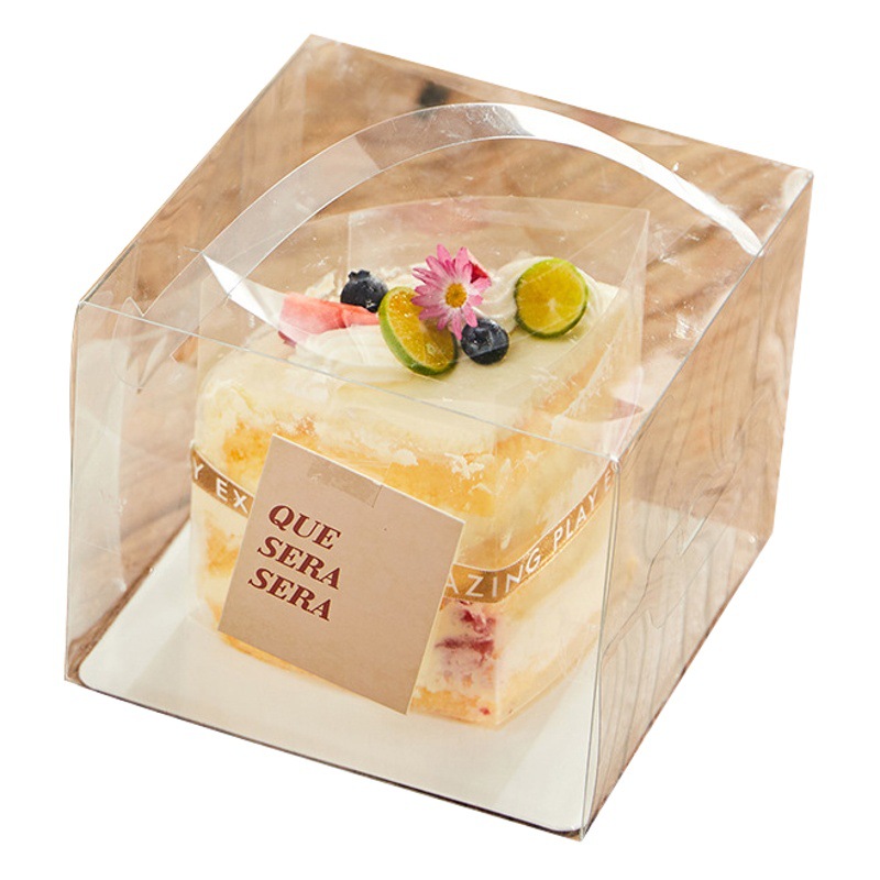 4 inch 5 inch small 4 inch 5 inch transparent portable cake box mousse small west point birthday cake packaging box