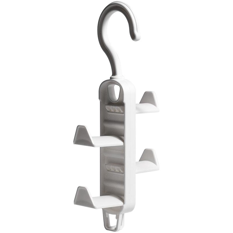Home Wardrobe Layered Storage Rack Detachable Four-Hook Pp Reinforced Rib Anti-Deformation Assembled Bag Hanger